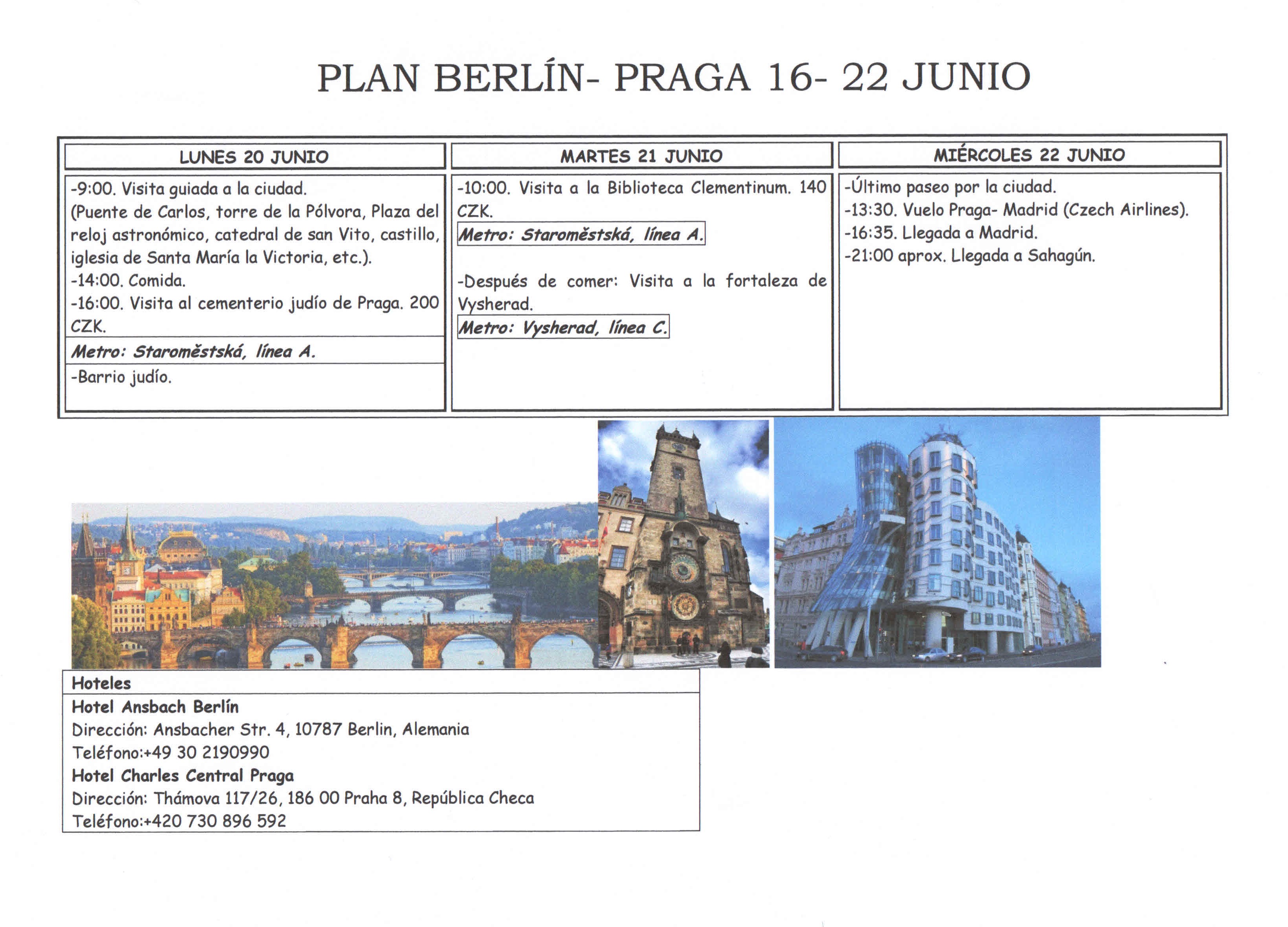 2016 - Plan excursión 1º Bach. 2